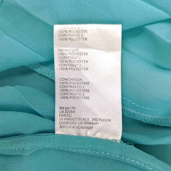 Anthropologie Maeve Pleated Racerback Shift Dress Womens Medium Petite Chiffon - Picture 13 of 14